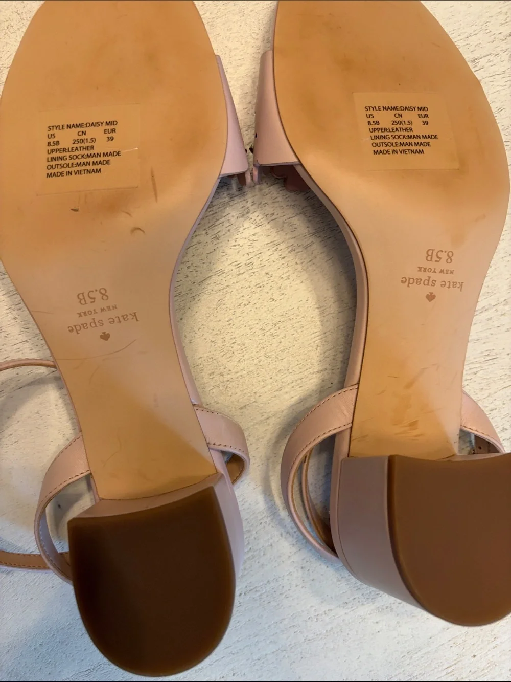 kate spade Blush Pink Floral Cutout Ankle-Strap Sandals
